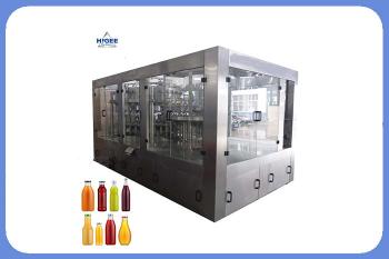 RCGF50-50-15Glass bottle filling Machine / Beverage Filling Line for  Automatic 3 In 1 Bottled Juice Filling Machinery / Equipment