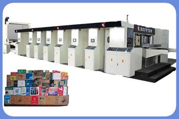 Full-automatic Fixed five Colors Printing slotting and Die-cutter with Stacker